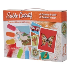 Kit création tableau en sable coloré x 6*Gifi Online