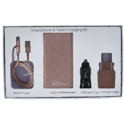 Kit de charge universel smartphone rose pailleté*Gifi