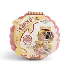 Discount Gifi Kit de jeu burger fast food 19 pièces