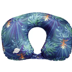 Gifi Kit de voyage 5 pièces imprimé tropical bleu vert