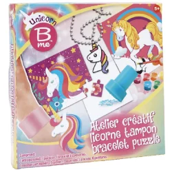 Kit multi-activités licorne tampon puzzle bijoux*Gifi Hot