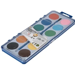Gifi Kit peinture à l'eau 12 couleurs avec pinceau