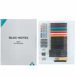 Gifi Kit portfolio pour dessin et croquis 59 pièces