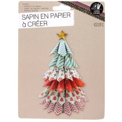 Gifi Kit sapin de Noël en papier à créer