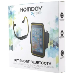 Kit sport bluetooth écouteurs et brassard smartphone Homday*Gifi Discount