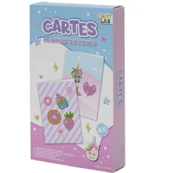 Gifi Kit toile à peindre diamant blanc 21,5x13cm