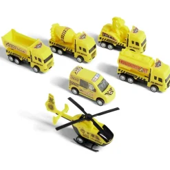 Discount Gifi Kit 5 véhicules et engins de chantier