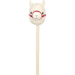Gifi Eveil<Lama à chevaucher Choux Bidou beige lanière rouge