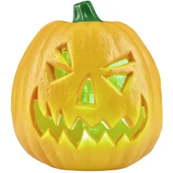 Lampe Halloween à LED forme citrouille orange à poser*Gifi Online