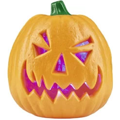 Lampe Halloween à LED forme citrouille orange à poser*Gifi Online