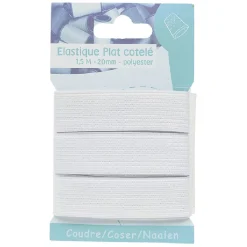 Gifi Élastique maille blanc L.2 m