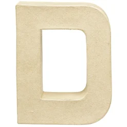 Gifi Lettre D à décorer en papier maché