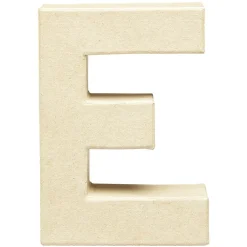 Gifi Lettre E à décorer en papier maché