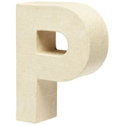 Gifi Lettre P à décorer en papier maché