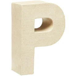 Gifi Lettre P à décorer en papier maché