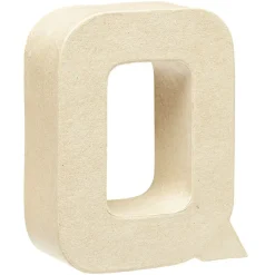 Gifi Lettre Q à décorer en papier maché