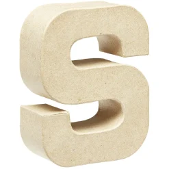 Gifi Lettre S à décorer en papier maché