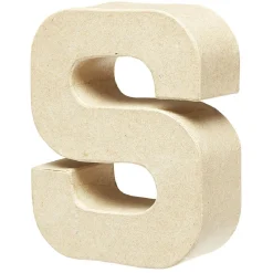 Gifi Lettre S à décorer en papier maché