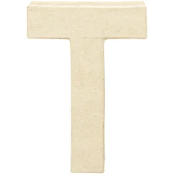 Gifi Lettre T à décorer en papier maché