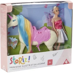 Gifi Jeux D'Imagination Et D'Imitation<Licorne arc en ciel et sa poupée féerique