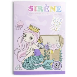 Gifi Jeux Créatifs<Livre de de coloriage 16 pages + 4 stickers inclus