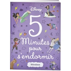 Gifi Livre d'histoire Héroïnes Disney 5 minutes pour s'endormir 216 pages