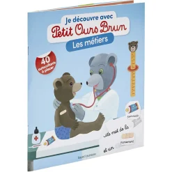 Gifi Livre Je découvre avec Petit Ours Brun Les Métiers 40 autocollants
