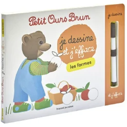 Gifi Livre Petit Ours Brun Je dessine et j'efface Les formes