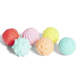 Gifi Eveil<Lot de 6 balles éveil texturées thème émoji multicolore
