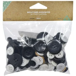 Gifi Lot de 100 boutons assortis