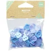 Gifi Lot de 100 boutons bleu
