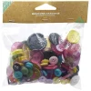 Gifi Lot de 100 boutons multicolores