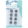 Gifi Lot de 8 boutons pression à coudre en métal