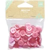 Gifi Lot de 100 boutons rouges