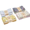 Gifi Lot de 5 coupons de tissu romance 100% coton 55x45cm