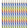 Gifi Lot de 12 crayons de couleur arc-en-ciel