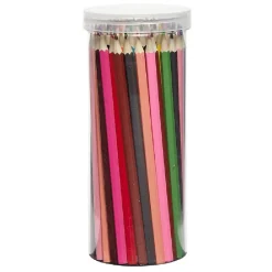 Gifi Lot de 80 crayons de couleur dans baril en plastique