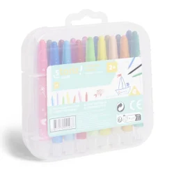 Gifi Lot de 18 crayons twistables multicolore