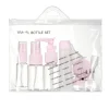 Discount Gifi Lot de 6 flacons de voyage avec trousse plastique