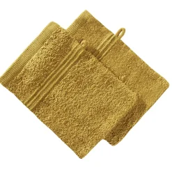 Hot Gifi Lot de 2 gants 16x21cm coton jaune bronze