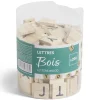 Gifi Lot de 200 lettres, chiffres et symboles en bois