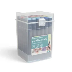 Lot de 36 marqueurs à base d'eau double pointe plastique noir + 3 ans*Gifi Clearance