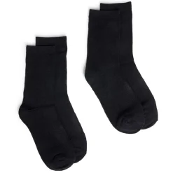 Outlet Gifi Lot de 2 paires de chaussettes 36/40 en fibre de bambou noir