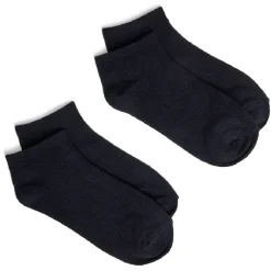 Gifi Lot de 2 paires de socquettes 41/45 en fibre de bambou noir