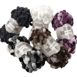 Gifi Lot de 3 pelotes de fil à tricoter 50 g