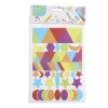 Gifi Jeux Créatifs<Lot de 5 planches de gommettes autocollantes multicolores