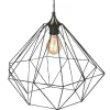 Gifi Luminaire à suspension filaire géométrique noire