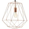 Gifi Luminaire à suspension filaire en métal cuivre