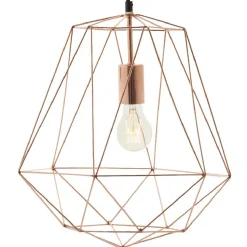 Gifi Luminaire à suspension filaire en métal cuivre