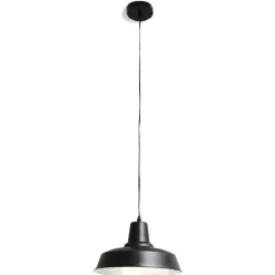 Gifi Luminaire à suspension filaire métal noir